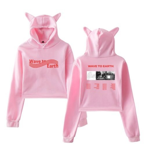 Wave to Earth Cropped Hoodie #4